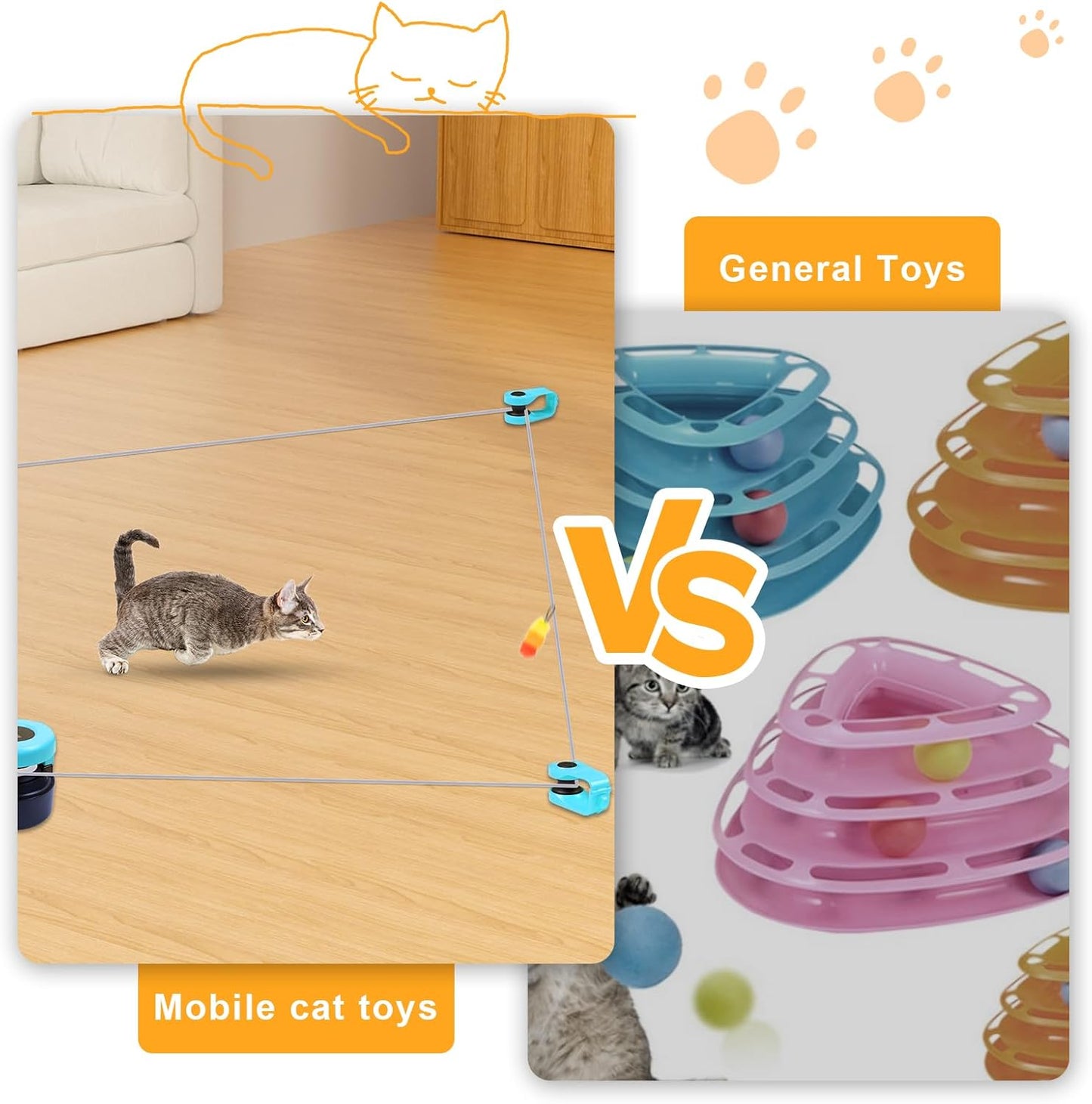 FurJoyCo - Automatic cat Chasing Toy