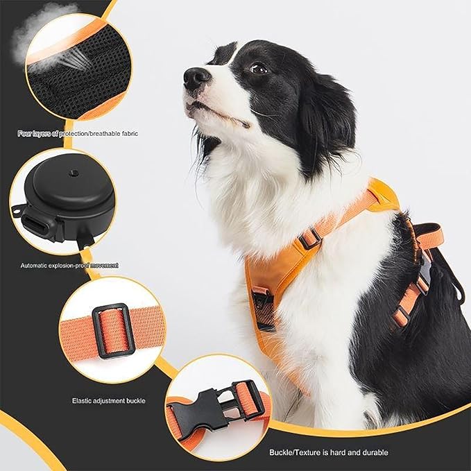 FurJoyCo - Dog Harness and Retractable Leash